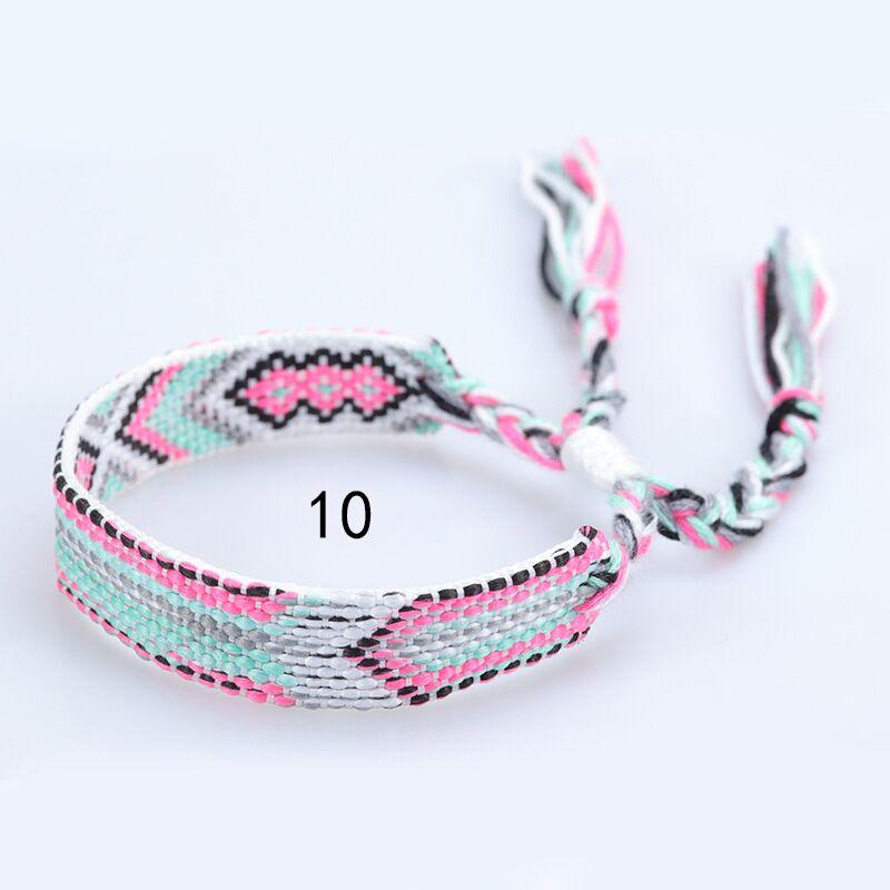Бохо красочный плетеный веревочный браслет-шнурок для йоги, ручная работа, шикарные браслеты дружбы для мужчин, женщин и детей на удачу