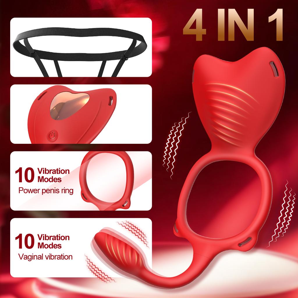 Erotic Wearable Panty Vibrator Female 10 Vibration with Wireless Control Vibrating Penis Ring Clitoral Stimulator Adult Sexy Toy