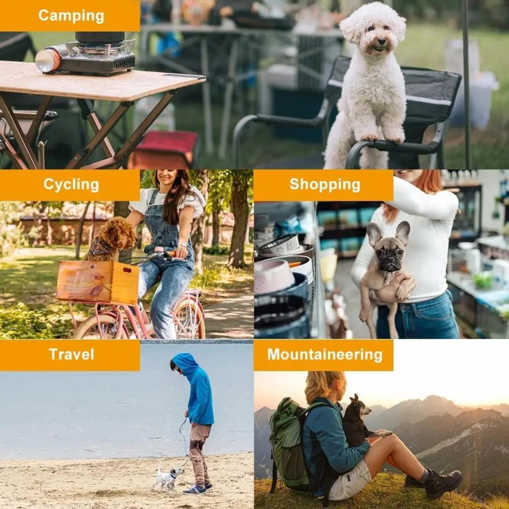 New Breathable Adjustable Portable Mesh Pet Dog Carrier Backpack Bag for Small Medium Large Dogs with Comfortable Strap