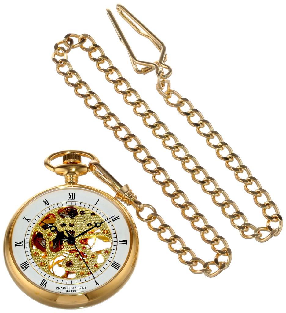 Charles-Hubert, Paris Men's Pocket Watch 3802