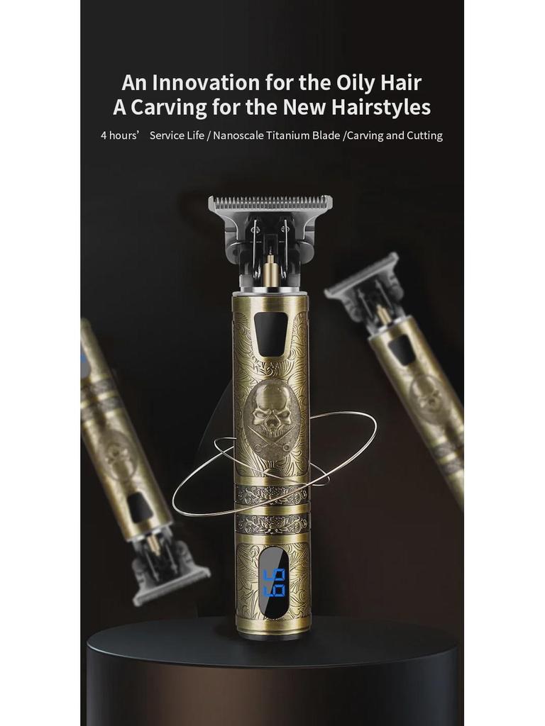 Classic Retro Rechargeable Hair Clipper for Cross-Border Hairdressing