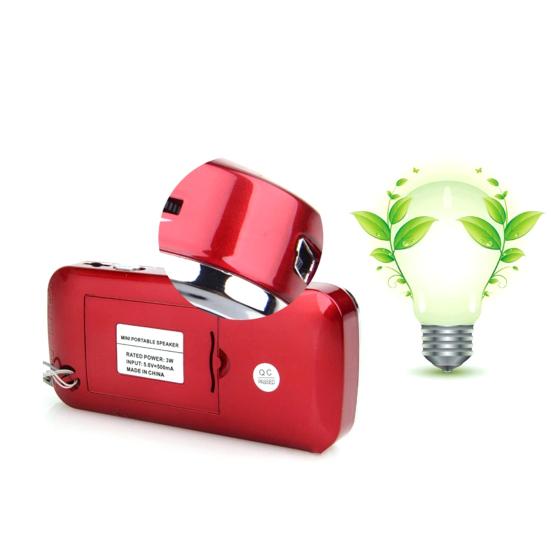 Y-501 FM Радио TF Карта USB Цифровой Поддержка AUX Портативный Светодиодный Фонарик Аудио