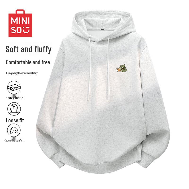 MINISO Мужской пуловер с капюшоном в японском стиле