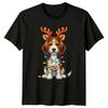 Beagle Puppy Christmas Lights Dog Animals Unisexs TShirt Unisexs Tee Festive