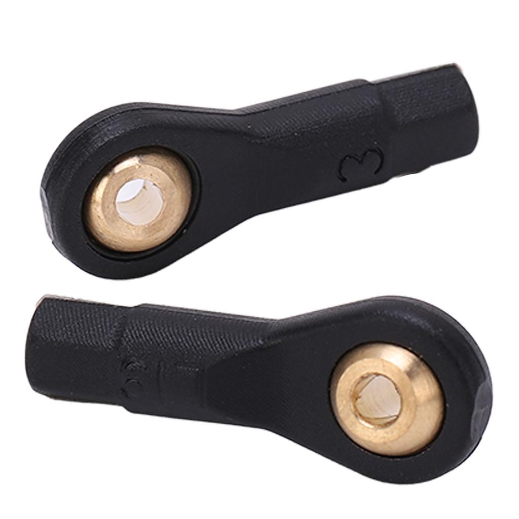 10Pcs RC Tie Rod Ball Head Durable Plastic Light Weight Wear Resistant Accurate Size M2 Tie Rod End Ball Joint