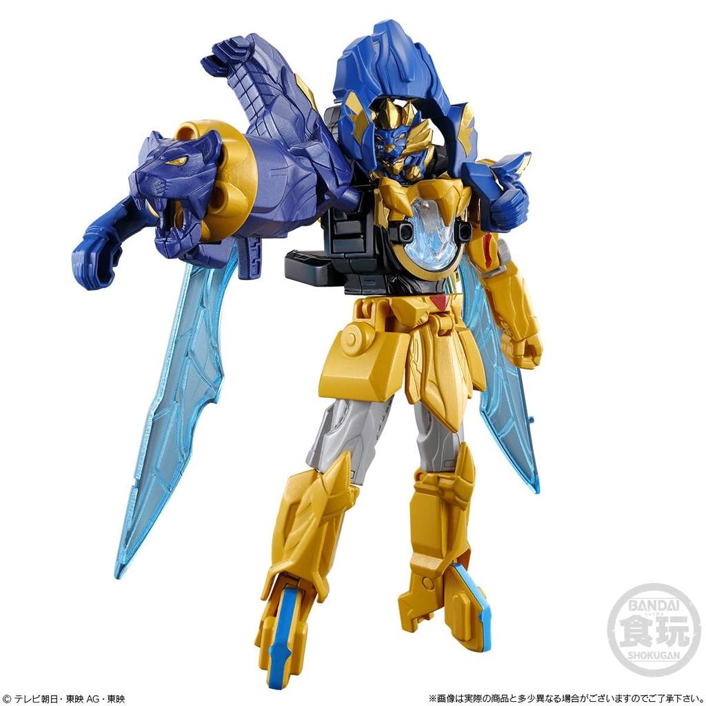 BANDAI Minipla Number One Combined Series 01 Tega Sword & Leon Buster 50 & Tyranno Hammer 50 Set (Candy Toy)