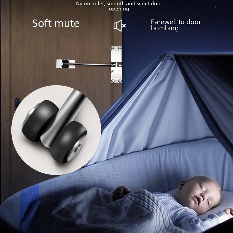 Бытовой невидимый автоматический дверной доводчик с бесшумной пружинной петлей и буфером