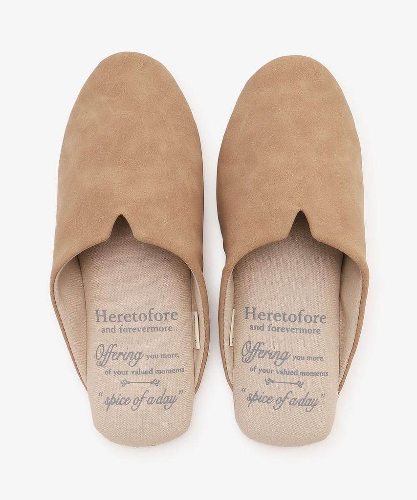 Afternoon Tea Домашняя обувь JE98 Простые бежевые тапочки/домашние туфли из синтетической кожи,