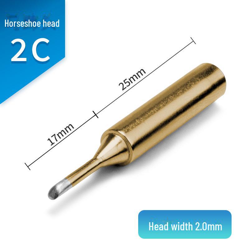 Универсальное паяльное жало Karendo 936 — внутренний нагрев золотого цвета, совместимо с серией 900, заостренное, в форме ножа, в форме подковы.