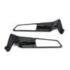 1Pair Frosted Black Stealth Mirrors Aluminum Alloy Adjustable Mirrors  For All Mosaic Lens