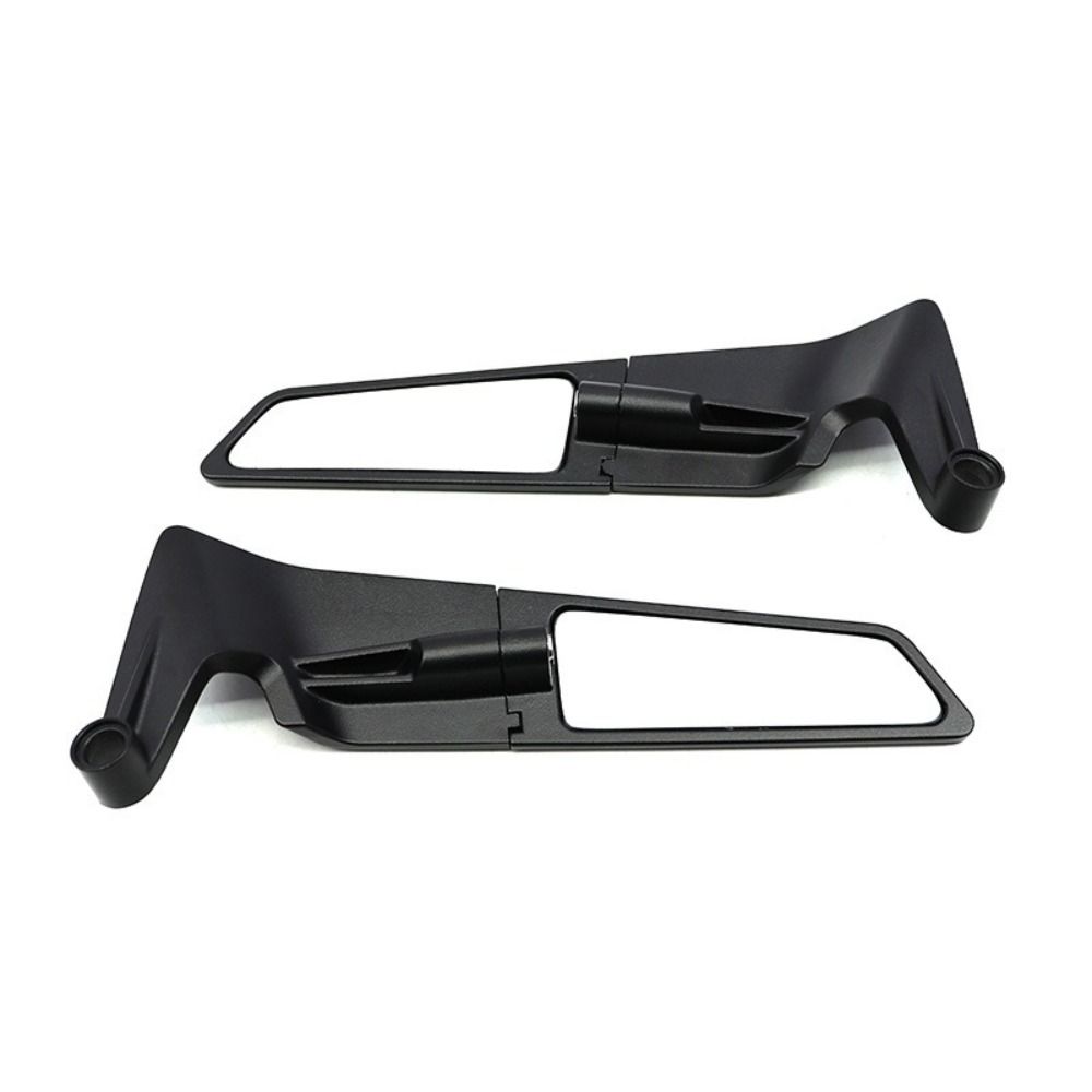 1Pair Frosted Black Stealth Mirrors Aluminum Alloy Adjustable Mirrors For All Mosaic Lens