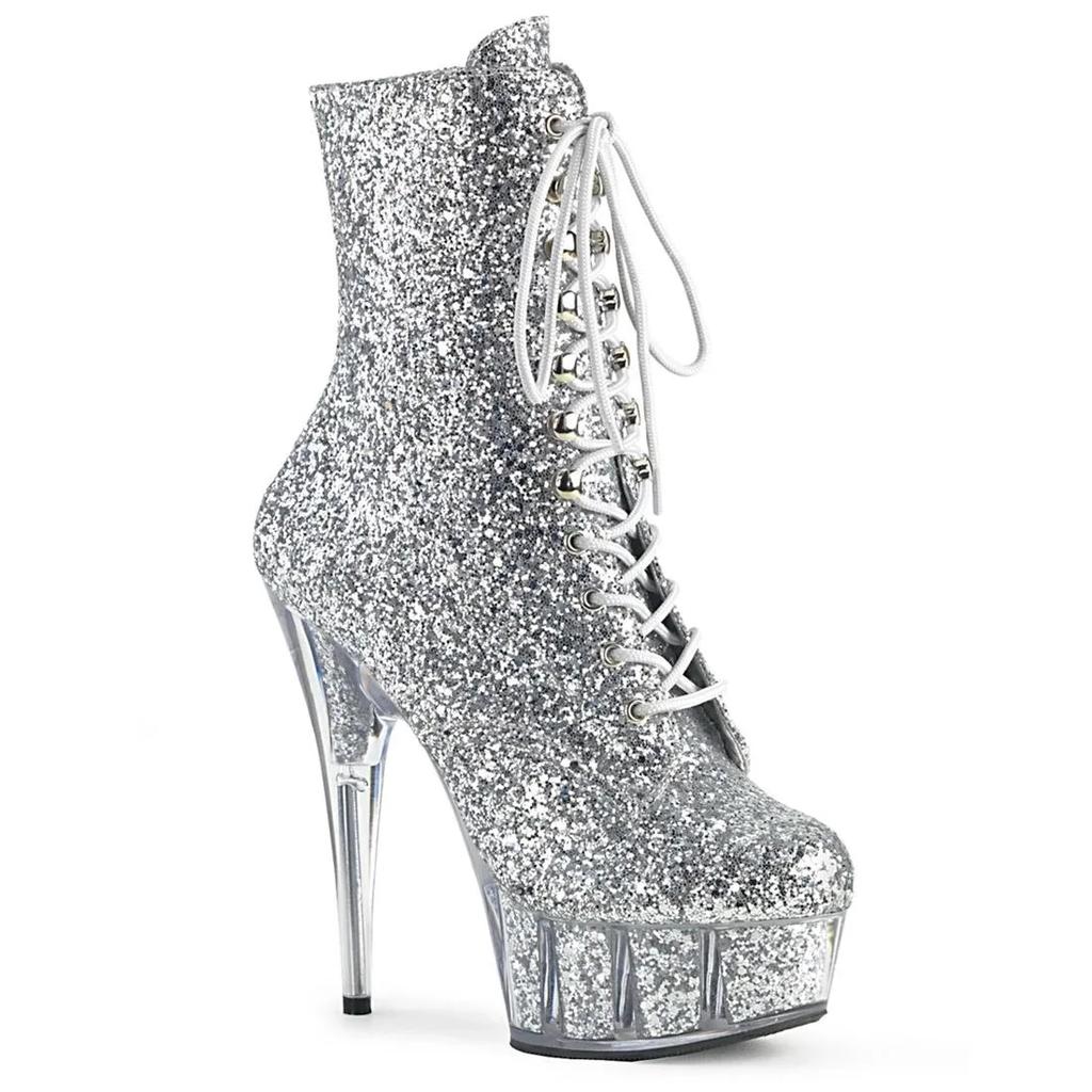 Fashion Luxury Fashion Sexy Knight Female 8 Inch High Heel Platform Ankle Boots for Women Autumn Winter Shoes Black Pole Dancing Boots