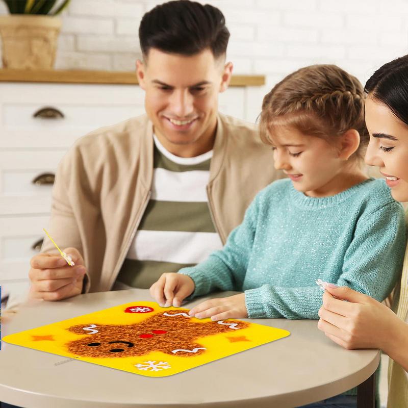 Рождественский набор для шитья, набор для шитья, поделки для начинающих, детские вышитые игрушки, нетканый материал для украшения дома на праздник