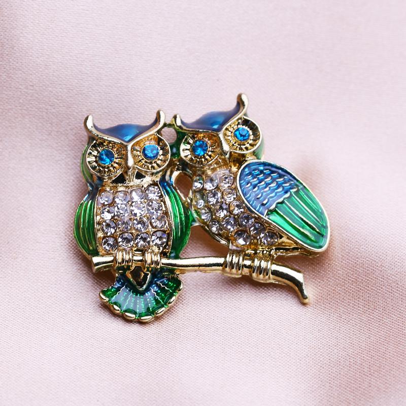KNIKOO Women Bird Brooch Drip Oil Pin Fashion Wild Brooch For Women