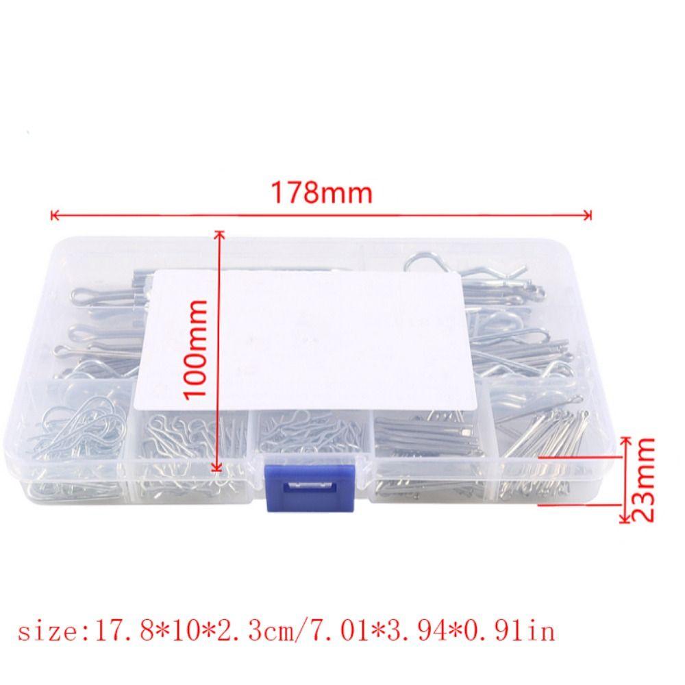 Набор из 210 шт. шипов с антикоррозионной защитой, R-образные волнистые заколки для волос, разъемные застежки для газонокосилки