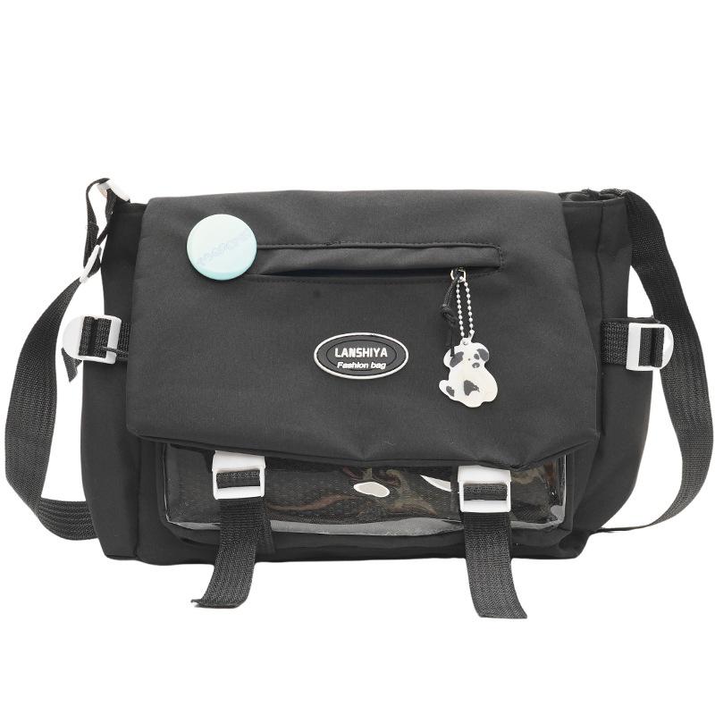 Новая сумка-мессенджер в стиле колледжа, школьная сумка, милая девичья японская студенческая сумка через плечо большой вместимости, простая и универсальная сумка