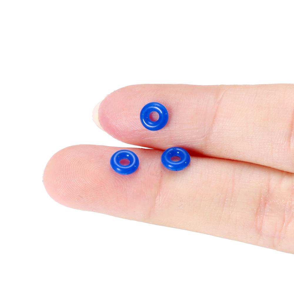 20-100Pcs Hole 2mm Multicolor Rubber Clip Charms Safety Stopper Silicone Spacer Beads For DIY Bracelets Necklaces Jewelry Making