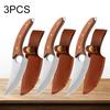 Portable Boning Knife Mini Kitchen Pocket Knife Chef Meat Cutting Fruit Cleaver Butcher with Cover Cooking Wooden Handle