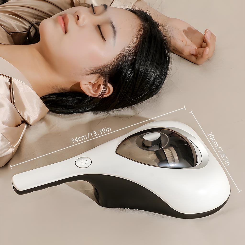 Пылесос для кровати, 10 кПа, сильное всасывание и малошумный моющийся HEPA-фильтр фиолетового цвета для глубокой очистки