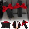 High Quality Car Headrest Neck Pillow Net Red Creative Fashion Seat Supplies Shoulder Bow Cute Cover Car Car Belt U3C3