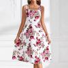 Bohemian Summer Dress Women Sleeveless Floral Printed Holiday One Piece