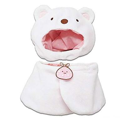 Дизайн Naitou Плюшевый костюм Sumikkogurashi Белый медведь Средний (Возраст 6+) Размер капюшона: приблизительно. Ширина 15см