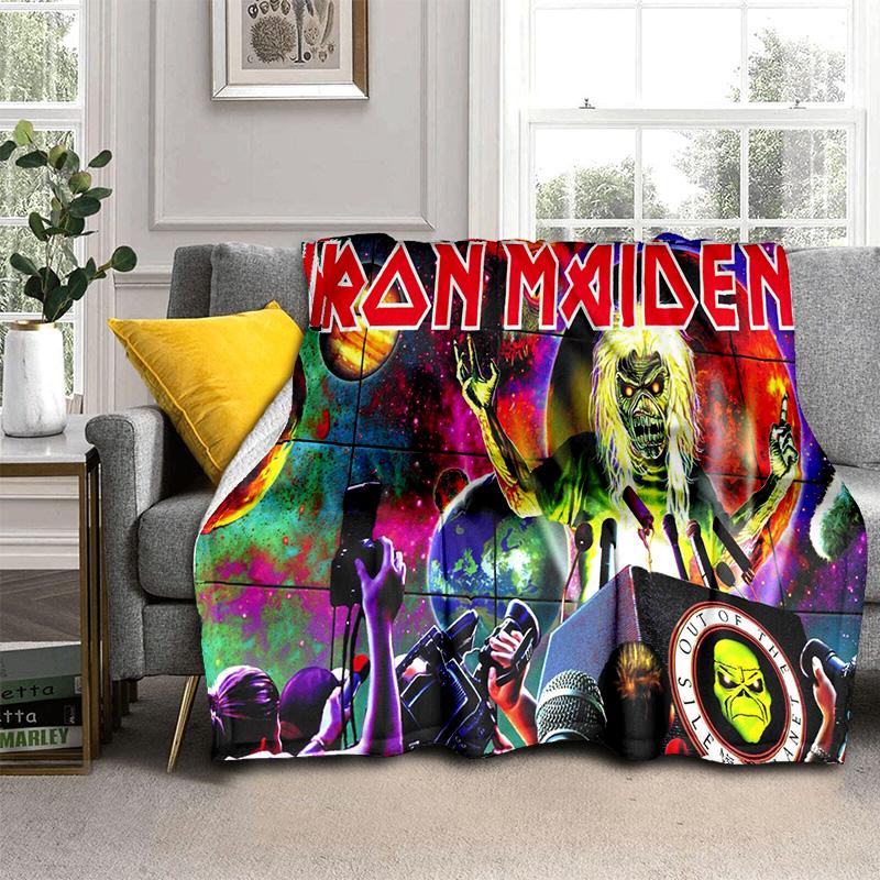 HD I-Iron Maiden Heavy Metal Band 3D одеяло, мягкое одеяло для дома, спальни, кровати, дивана, пикника, путешествия, офиса, одеяло, детское одеяло
