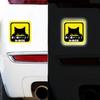 Mitsubishi Exclusive Car Logo Seal, Magnetic Sticker (There is a cat in the house)