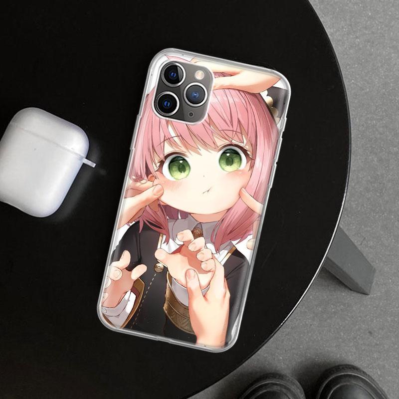 Чехол для телефона Аня из аниме Семья шпиона для iPhone 11 12 13 Mini 14 15 Plus 16 Pro Max 17 Air 7 8 + SE Арт Индивидуальные Fundas 11