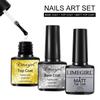 7.5ml Nail Gel Primer Nail Polish Topcoat 3 Pieces Primer and Topcoat Nail Polish Primer and Scrub Sealer Long Wear Soak Gel Nail Art