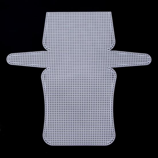 Нескользящая сумка для вязания крючком, холст, белая практичная вышивка крестиком, вышивка, кошелек для вязания, пластиковая тарелка