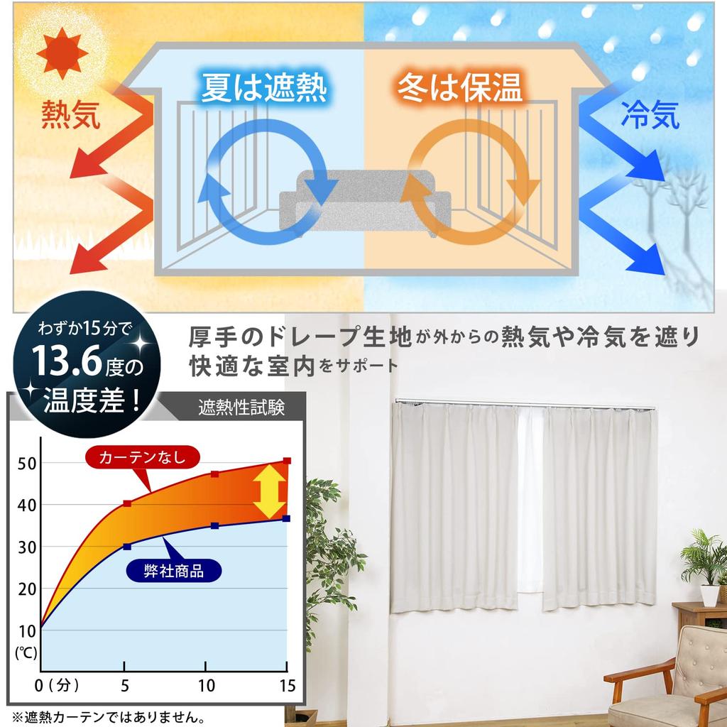 Комплект штор Astro Blackout 135 см Улучшите качество сна с этими шторами для дневного сна и просмотра фильмов. Ткань обеспечивает изоляцию и блокирует энергию.