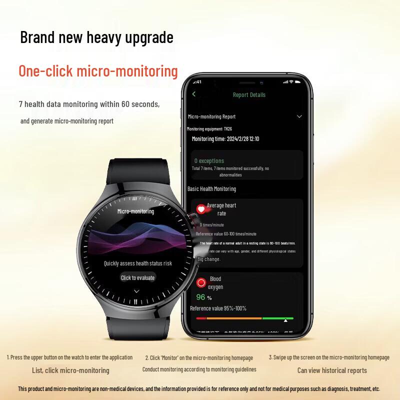 KPEP Non-Invasive Health Monitoring Smartwatch (CN version)