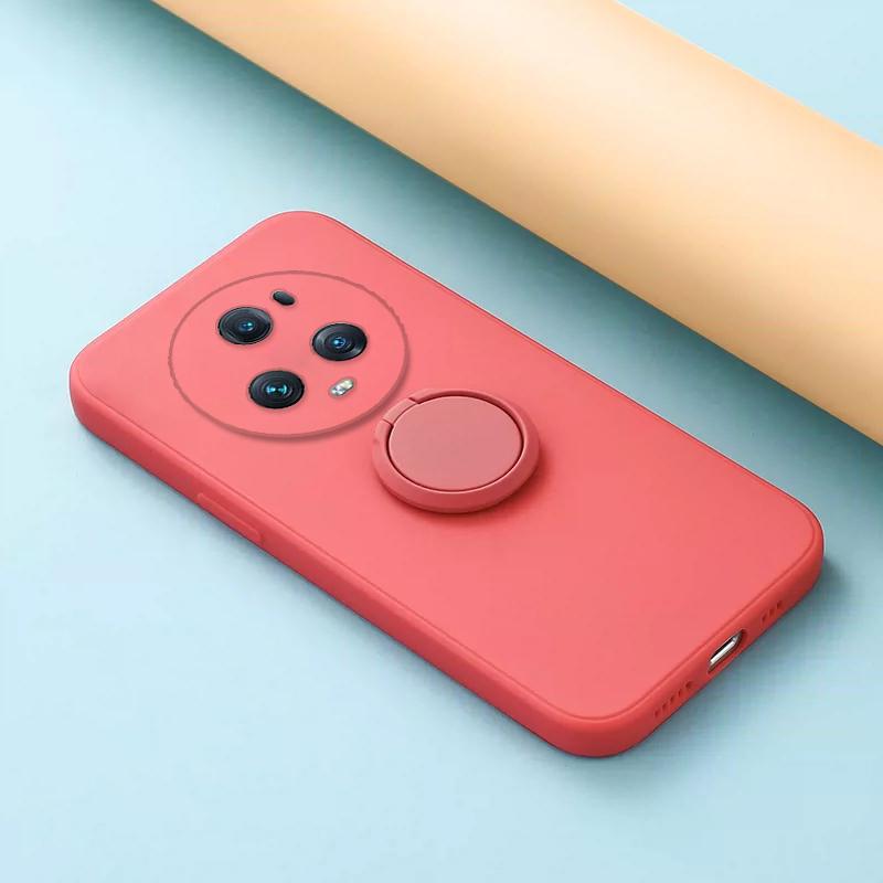 Для Huawei Honor Magic 5 Pro кольцо-подставка-держатель сплошной цвет силиконовый чехол для Honor V40Lite V30 V20 Ultra объектив камеры защищает крышку телефона