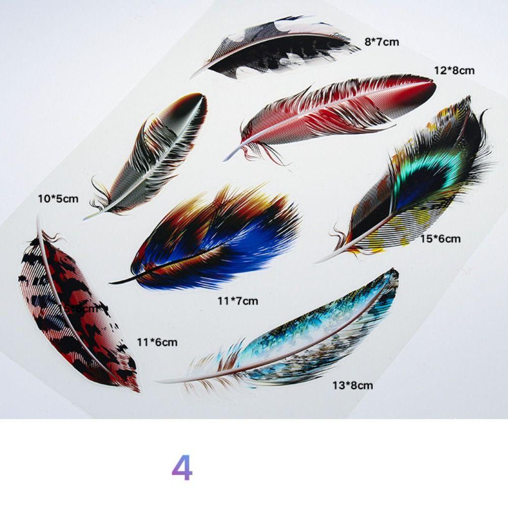 Car Modified Car Decal Feather Rear Trunk Sticker Creative Decoration Window