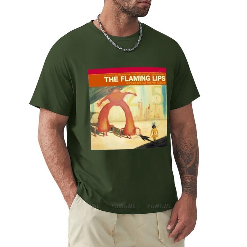 Flaming Lips Yoshimi Battles The Pink Robots Sticker T-Shirt sports fan t-shirts summer tops mens graphic t-shirts hip hop