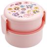 Круглая коробка для рисовых шариков Скейтбордистка Bento на 500 мл, из серии Ojamajo Doremi Girl Box, Антибактериальная, Двухуровневая, Вилка, Объем, Япония, Можно греть в микроволновой печи, (Волшебный