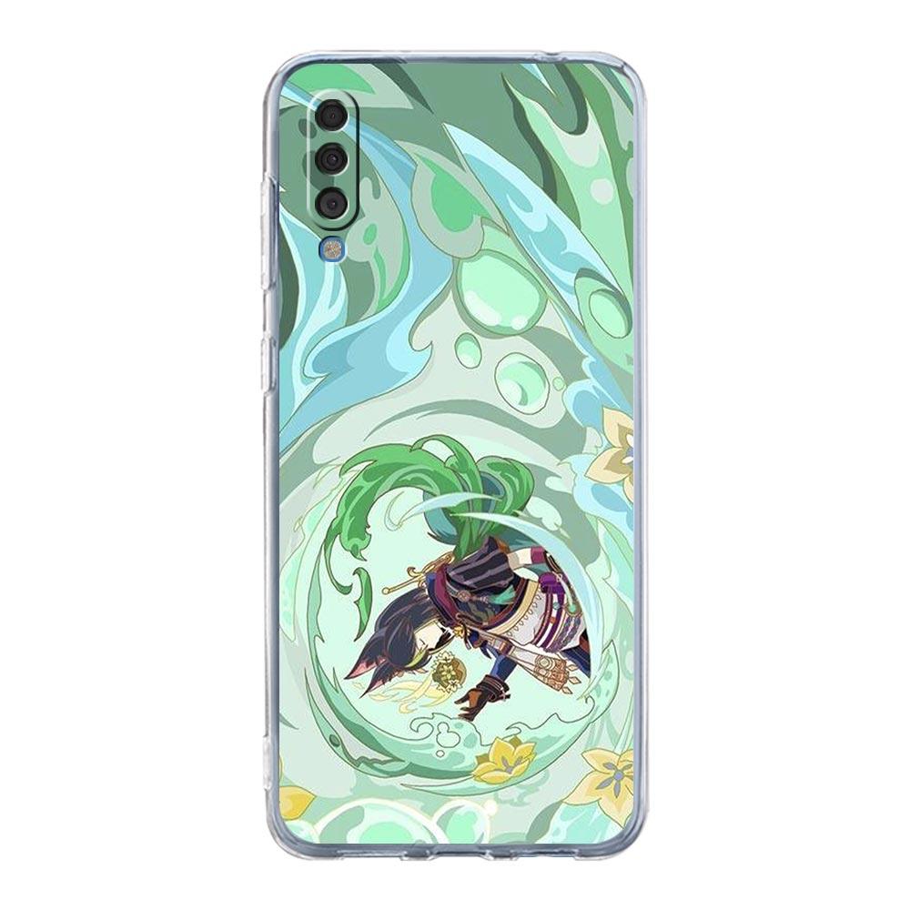 Чехол для игры Genshin Impact Tighnari для Samsung Galaxy A14 A50 A70 A30 A40 A20E A10S A20S A02S A04S A12 A22 A32 A34 A42 A52 5G A54