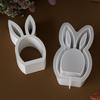 Полая форма для Пасхального кролика Поделки DIY Форма из силикона для яиц Многоразовая Антипригарная Форма для Пасхальной свечи Декор для вечеринки