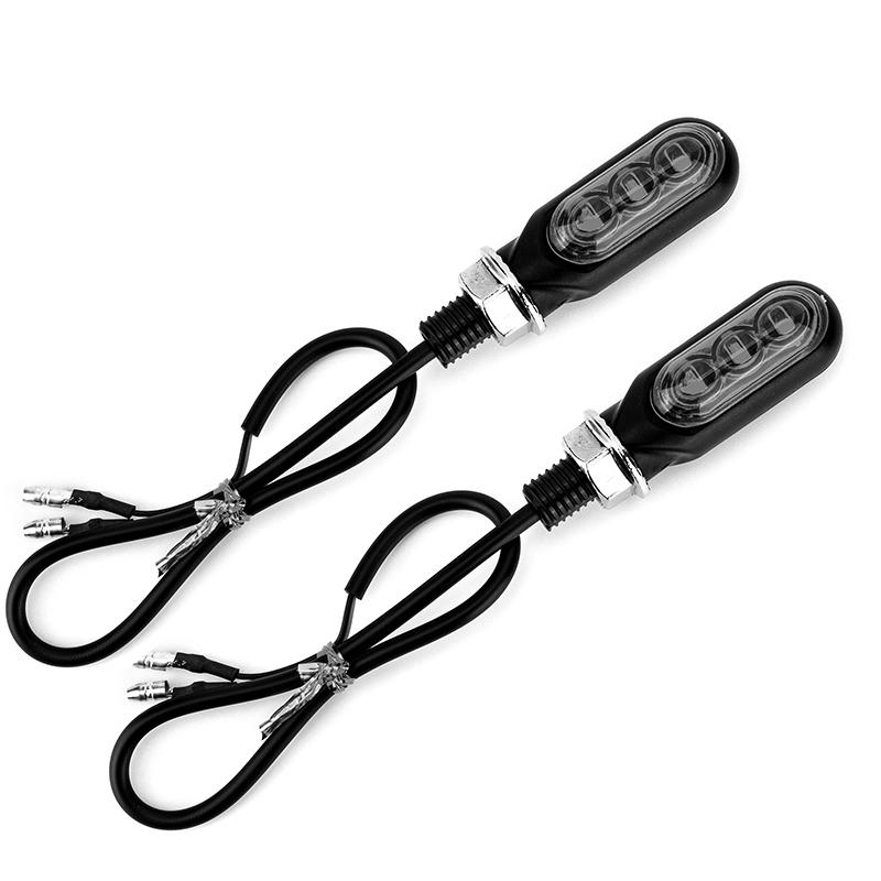 Motorcycle Mini Led Turn Signal Lights Amber Flowing Lamp For Led Motorcycle Flashing Farol Xvs 1100 Xj6 Yamaha