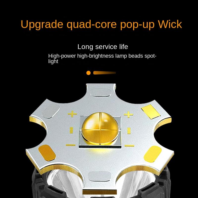 Новый прожектор светодиодный сильный свет перезаряжаемый высокая яркость дальний стрелковый фонарь шахтерская лампа домашний уличный аварийный фонарик