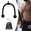Biceps Triceps Tension Rope Twisted Pull Down Non Slip Fitness Practical with Carabiner