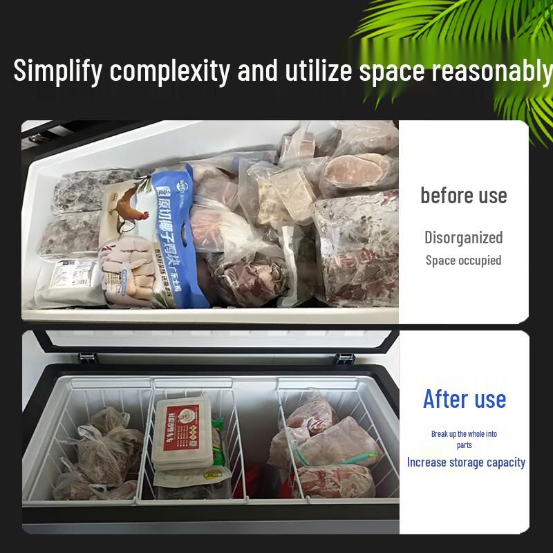 Multi-layer Freezer Storage Rack Basket