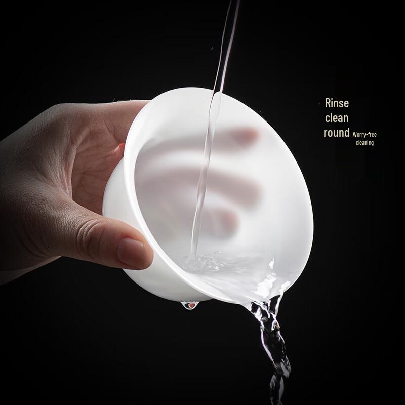 Buzhuo Ceramic Sancai Gaiwan Tea Cups