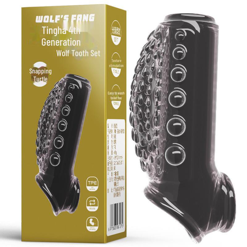 Se Niuniu Crocodile Titan Resistance Ring Wolf Tooth Lock Essence Sex Toy Set.