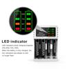 Stable LED Indicator Rechargeable Adapter 4 Slot Intelligent Battery Charger Fast Charging Dock
