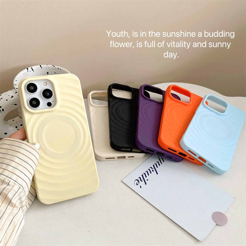 Милый 3D чехол для телефона Magsafe с водной рябью для iPhone 16 15 14 13 12 11 Pro Max Plus Magsafe Magnetic Wireless Charge cover New
