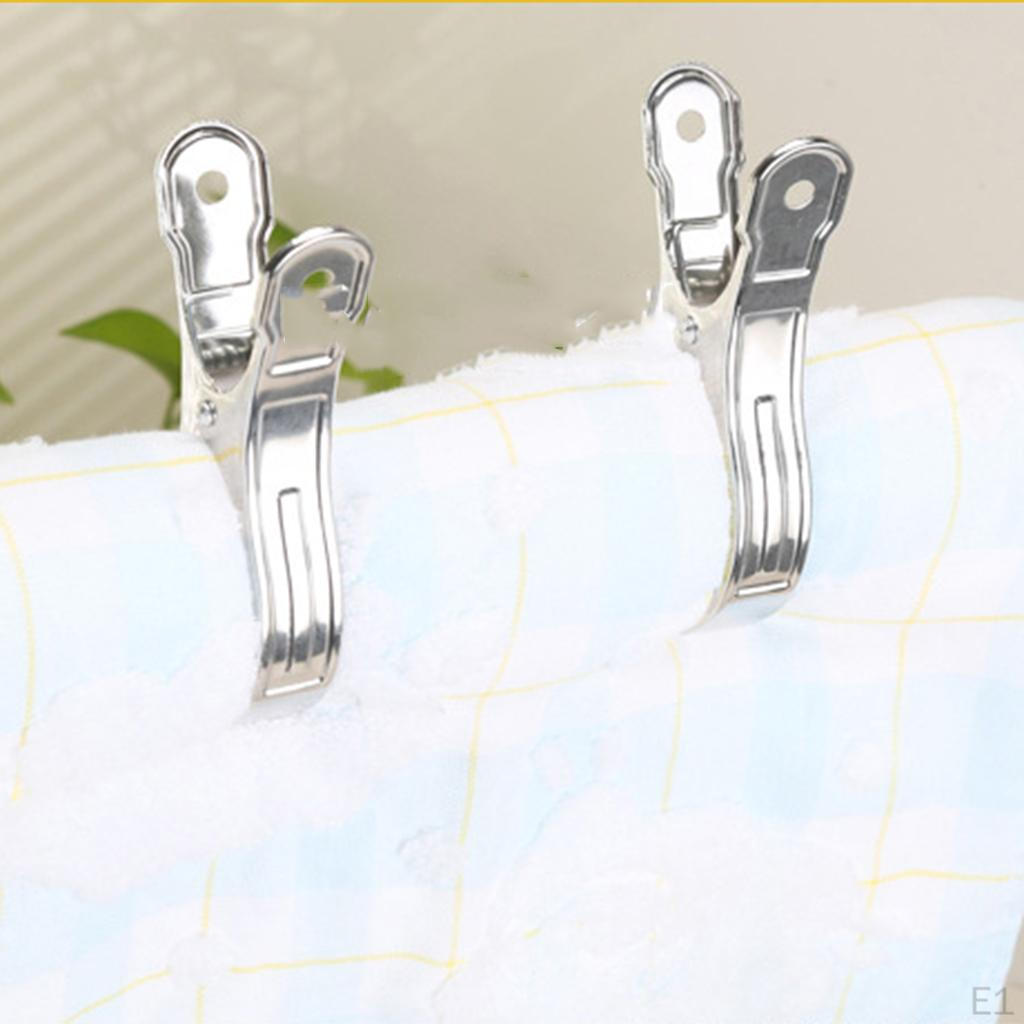 8 шт. универсальные прищепки для стирки из нержавеющей стали, прищепки для фотографий, скрепки для бумаги