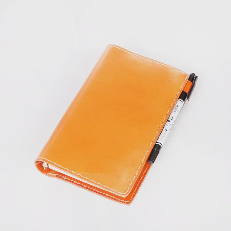 A6 Genuine Leather Retro Business Notebook - Vegetable Tanned, Handmade, Loose-Leaf Diary