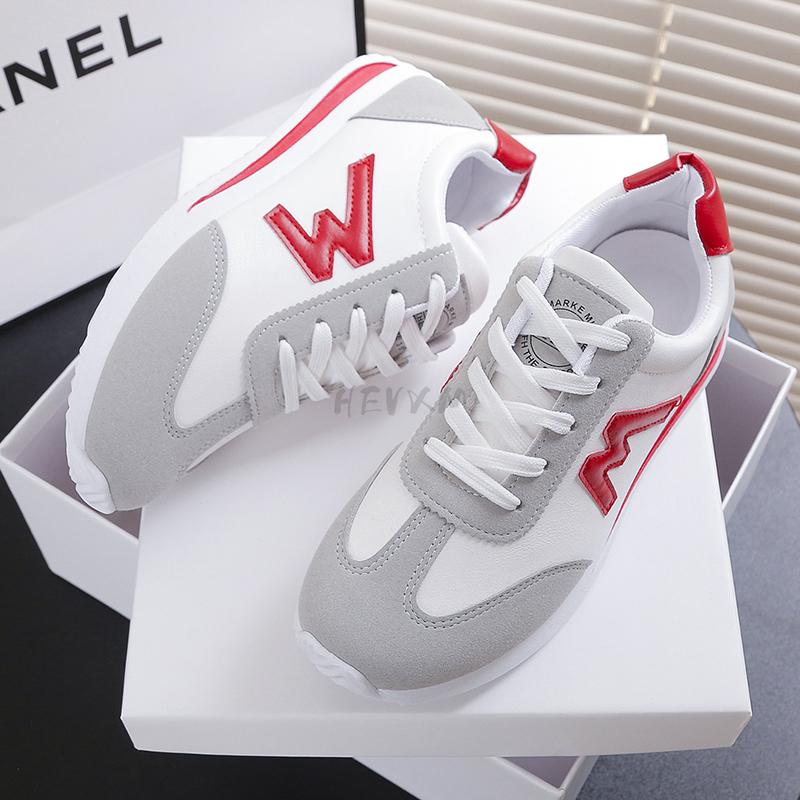 Новинка 2024 года, женская повседневная обувь для ходьбы, летние кроссовки на плоской подошве со шнуровкой из кожи высокого качества, модные женские кроссовки Gump с плоской подошвой